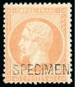 Stamp of France » Empire 1853-1862 1862, Lot de 2 timbres Empire dentelé 40 centimes